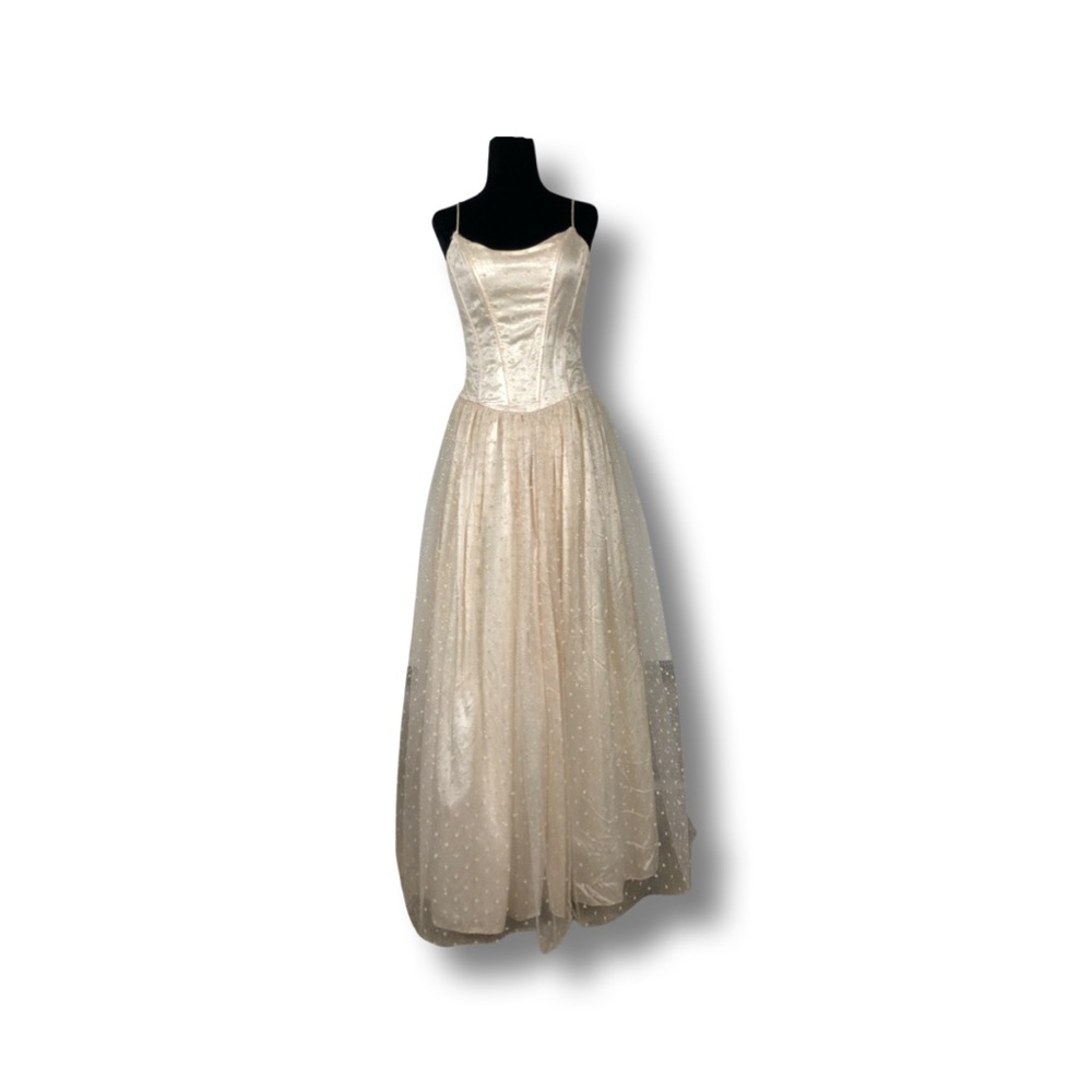 Glittery Pink Gunne Sax Dress by Jessica McClintock